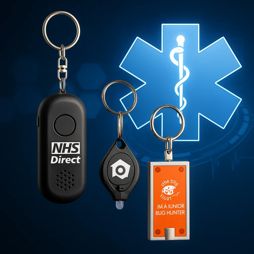 Stay Safe with the Personal Alarm Keyring with Torch